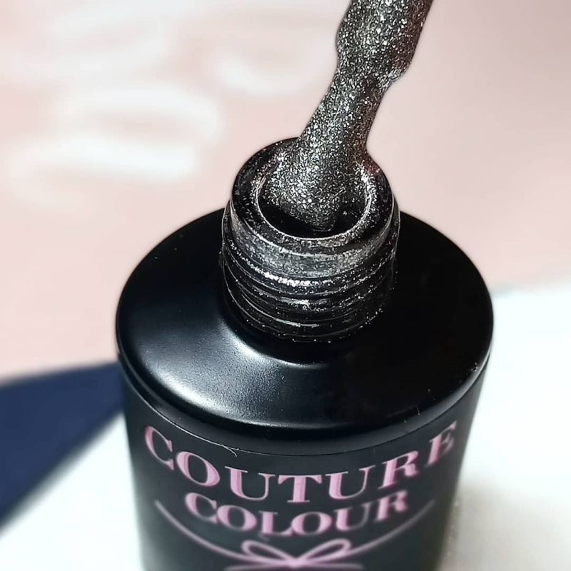 Гель-лак Couture Colour Jewelry J01 (серебро, с блестками), 9 мл