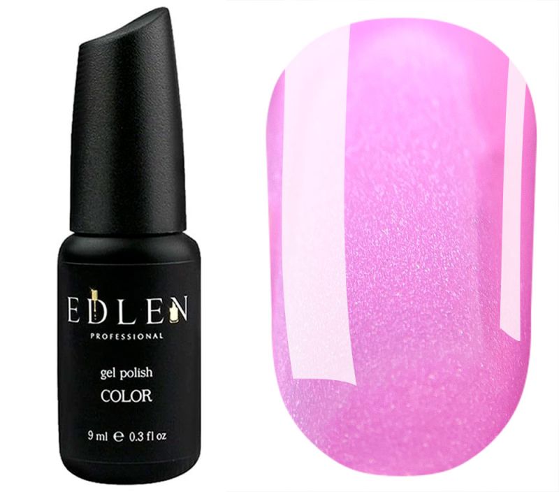 Edlen Gel nail polish 009 (pink with microglitter), 9 ml
