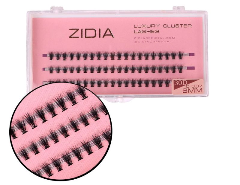 ZIDIA Cluster lashes Ресницы-пучки 30D C 0,07 (3 ленты, размер 6 мм)