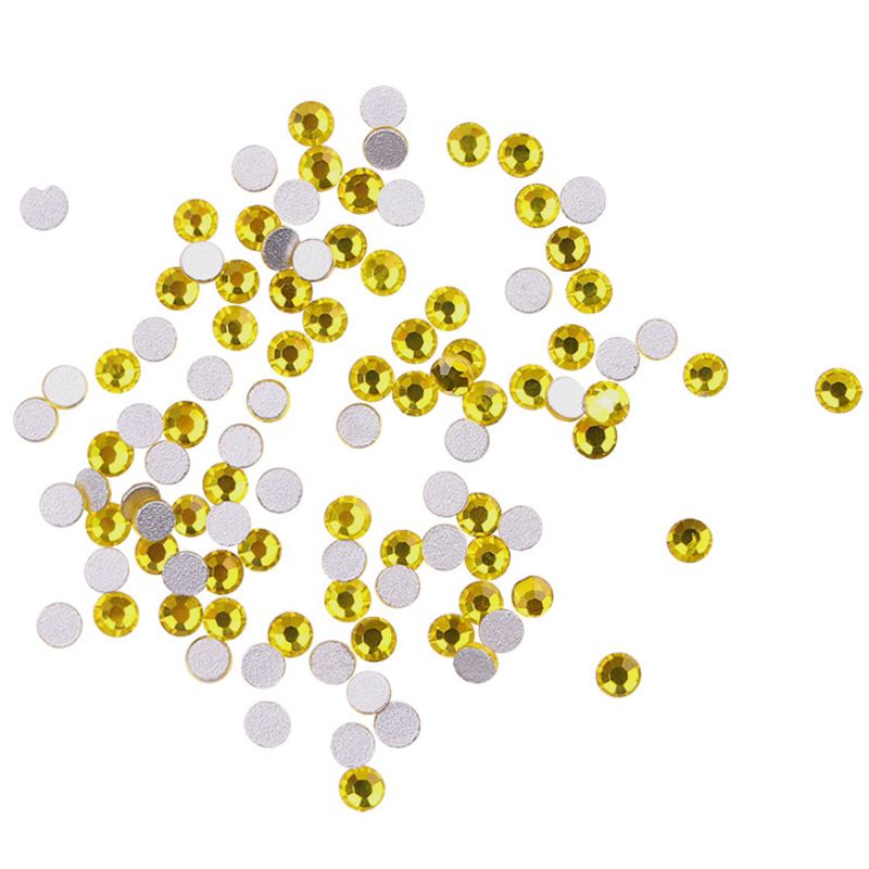 Komilfo стразы (100 шт. в упаковке), Citrine, размер 5