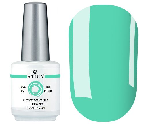 Gel varnish Atica Tiffany GPM68 (light turquoise, enamel), 7.5 ml
