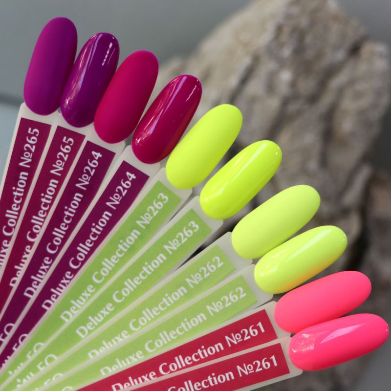 Gel Polish Komilfo Deluxe Series D262 (acidic, lime yellow, enamel), 8 ml.