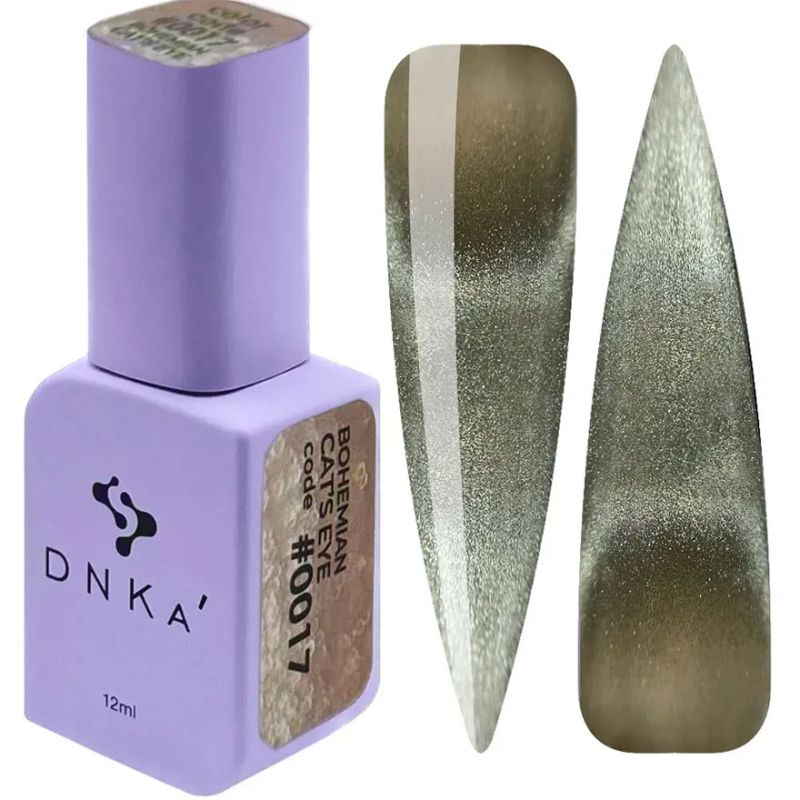 DNKa Гель-лак для нігтів Bohemian Cat's Eye HEMA/ TPO Free 0017, 12 мл