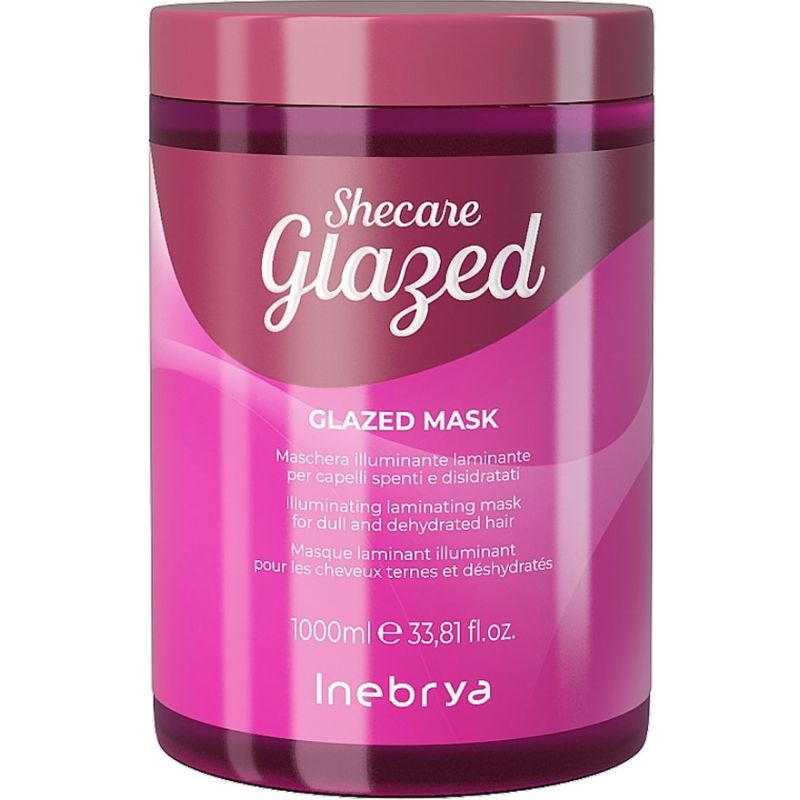 Inebrya Маска для блеска с эффектом глазирования Sheсare Glazed Mask, 1000 мл