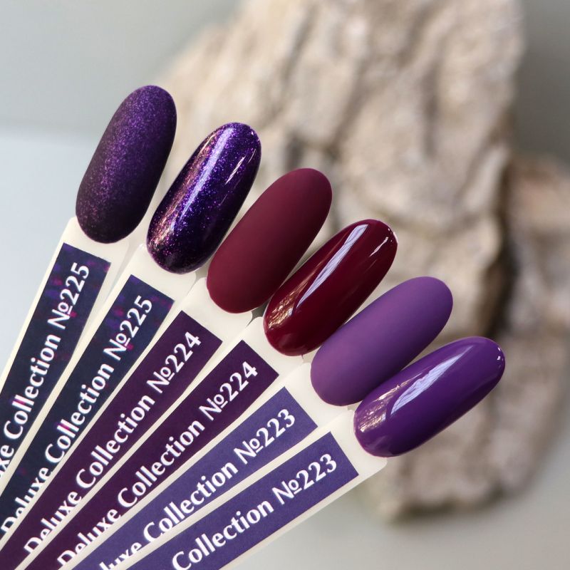 Gel Polish Komilfo Deluxe Series D223 (plum purple, enamel), 8 ml.