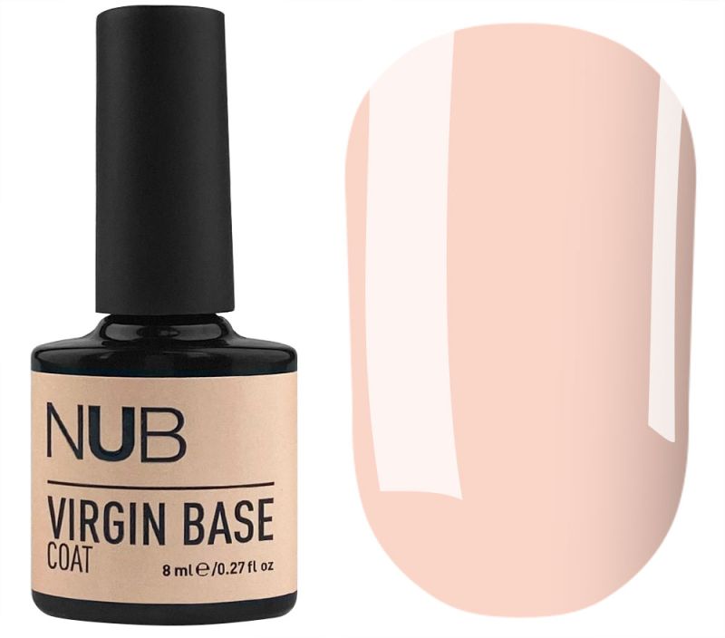 NUB Virgin Base Coat - new generation camouflage rubber base 03 (gentle peach), 8 ml