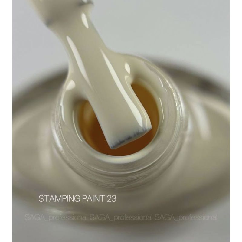 SAGA professional farba varnish for stamping 23 elephant brush, 8 ml