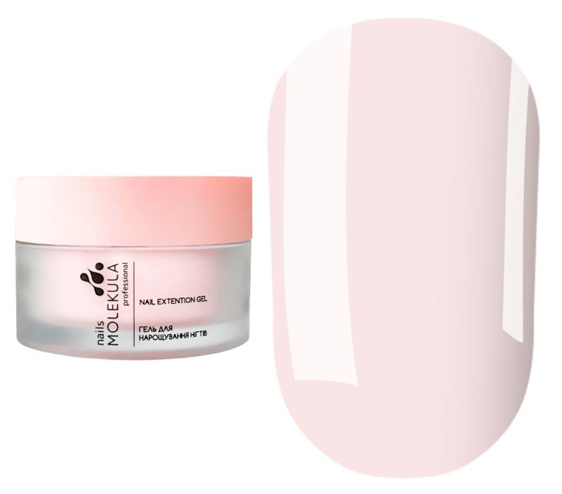 Molekula моделирующий гель Builder gel MOUSSE MB202 SNOW PINK, 15 мл