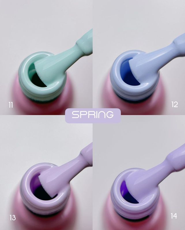 Toki Toki Гель-лак для нігтів Spring SP14 (світлий ліловий, емаль), 5 мл