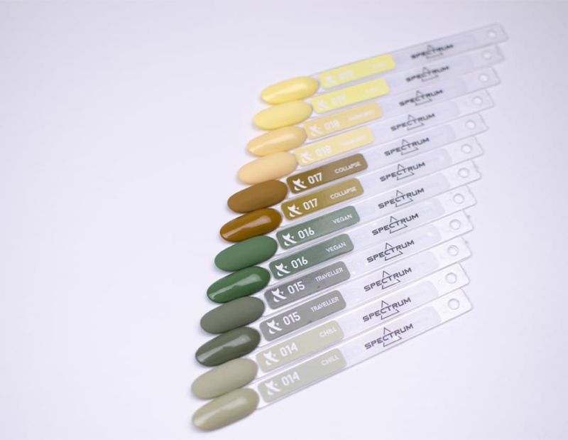F.O.X Gel Polish Spectrum No. 014 (olive, enamel), 7 ml