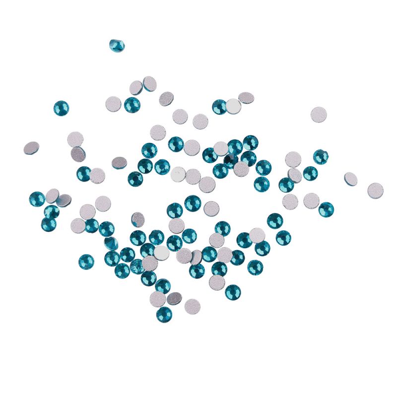 Komilfo стразы Blue zircon, размер 6 (100 шт. в упаковке)