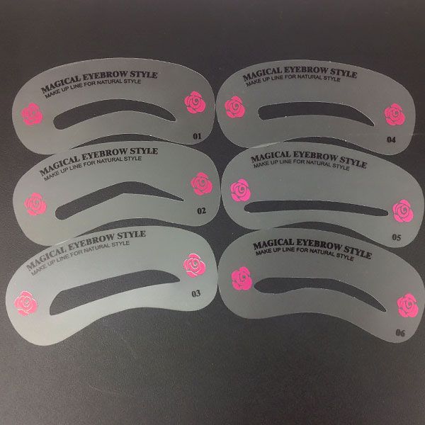 Set of stencils for eyebrows 24 shapes