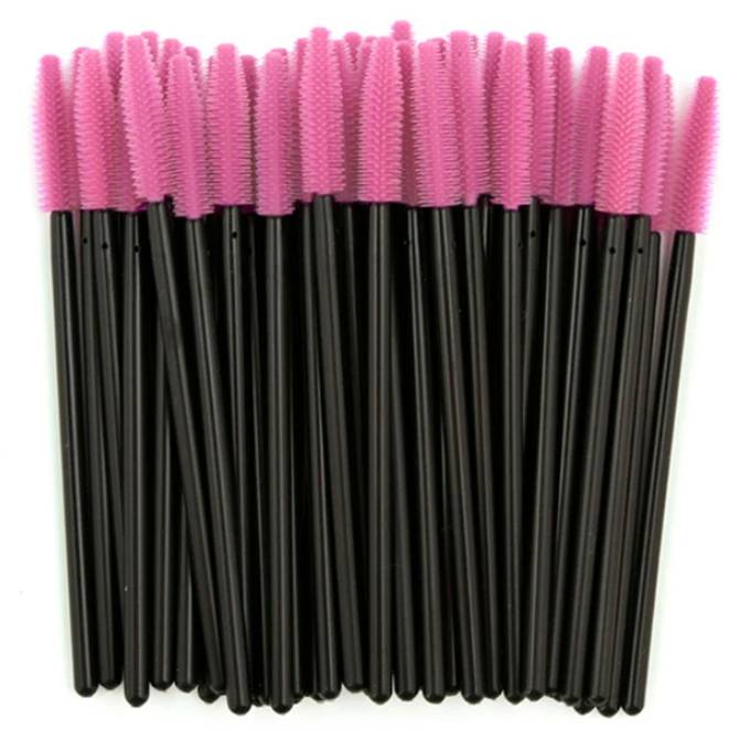 Silicone brush for hair, erysipelas on a black base (50 pcs/pack)