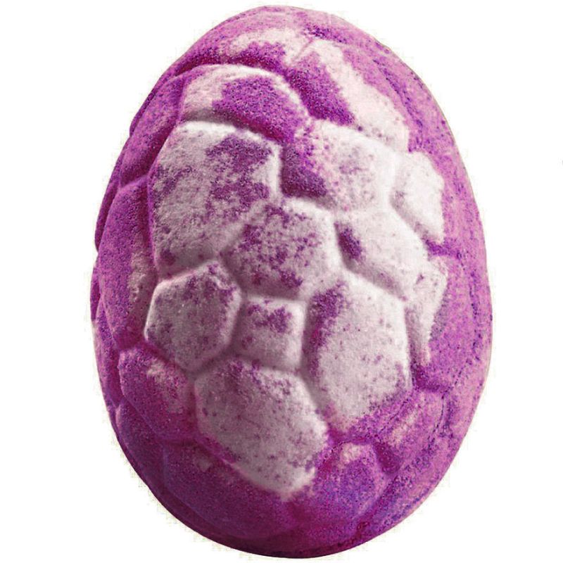 Bath bomb with toy, white and lilac, 100 g
