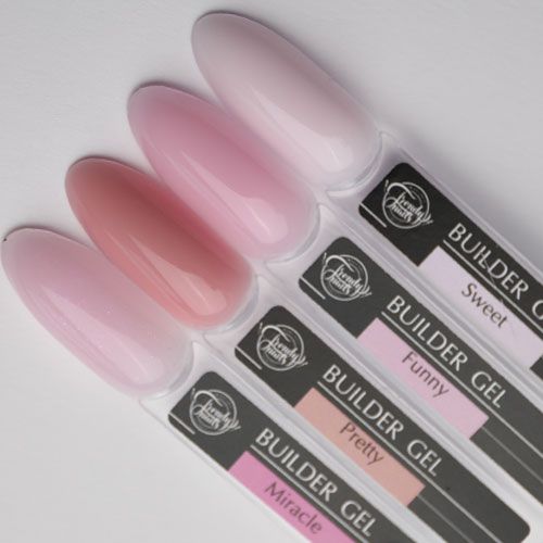 Trendy Nails Builder Gel in a bottle Pretty (теплый персиково-бежевый, полупрозрачный), 15 мл
