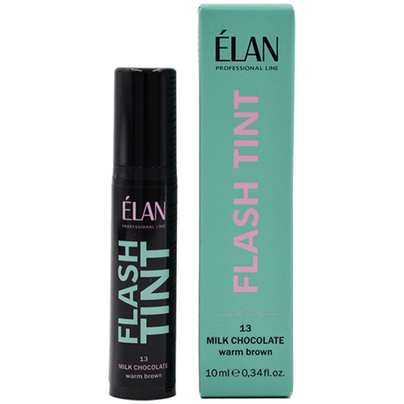 ELAN Система прямой окраски бровей "Flash Tint" 13 Milk Chocolate, 10 мл
