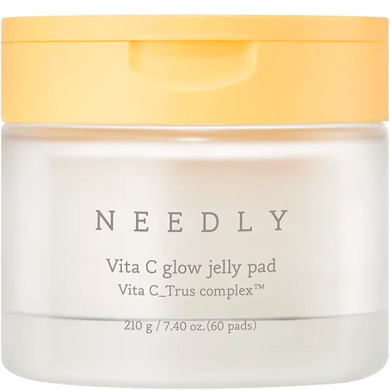 Needly Vita C Glow Jelly Pad moisturizing toner pads for skin glow, 60 pcs