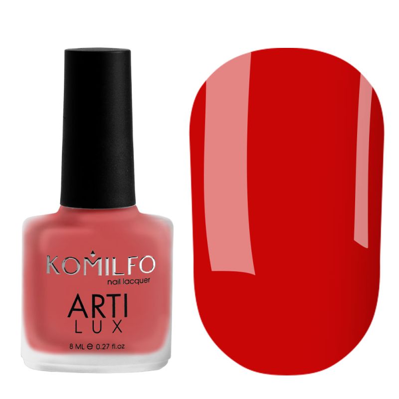 Nail polish Komilfo ArtiLux 020 (red, enamel), 8 ml