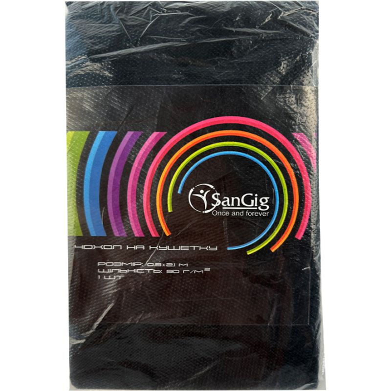 Sangig Чехол на кушетку спанбонд черный 0,8x2,1м (90 г/м2)
