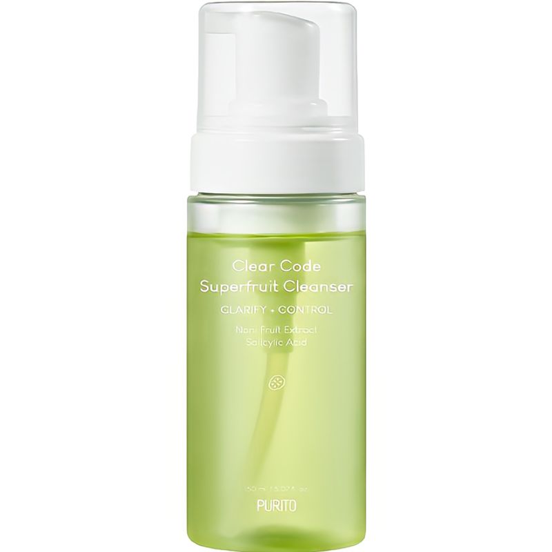 Purito Deep skin cleansing foam Clear Code Superfruit Cleanser, 150 ml