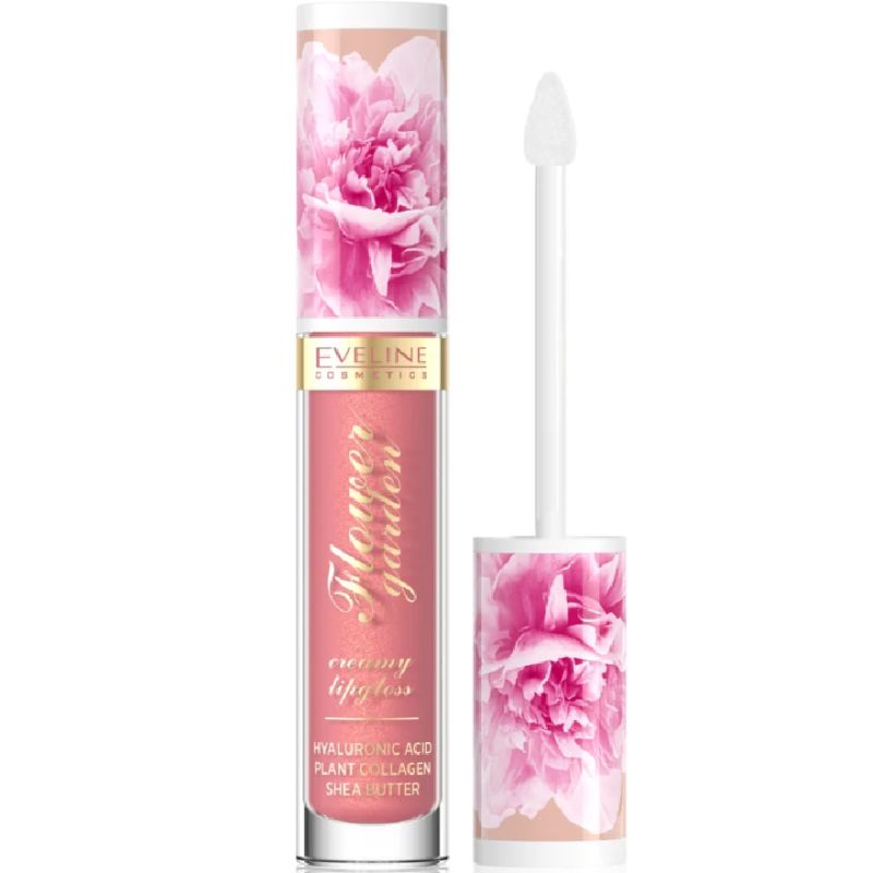 УЦІНКА до 06.2026 EVELINE COSMETICS FLOWER GARDEN Кремовий блиск для губ з гіалуроновою кислотою № 02 - Sweet Daisy, 4,5 мл