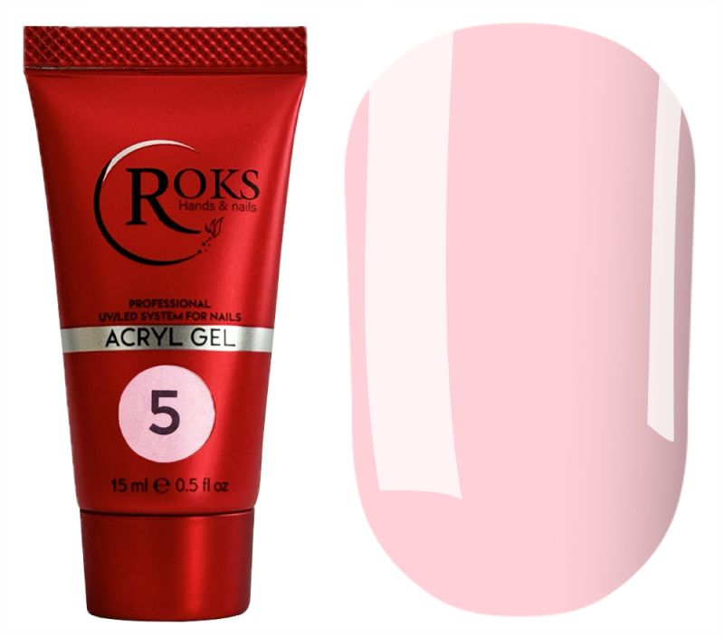 Roks Nail gel Acryl Gel No. 5, 15 ml