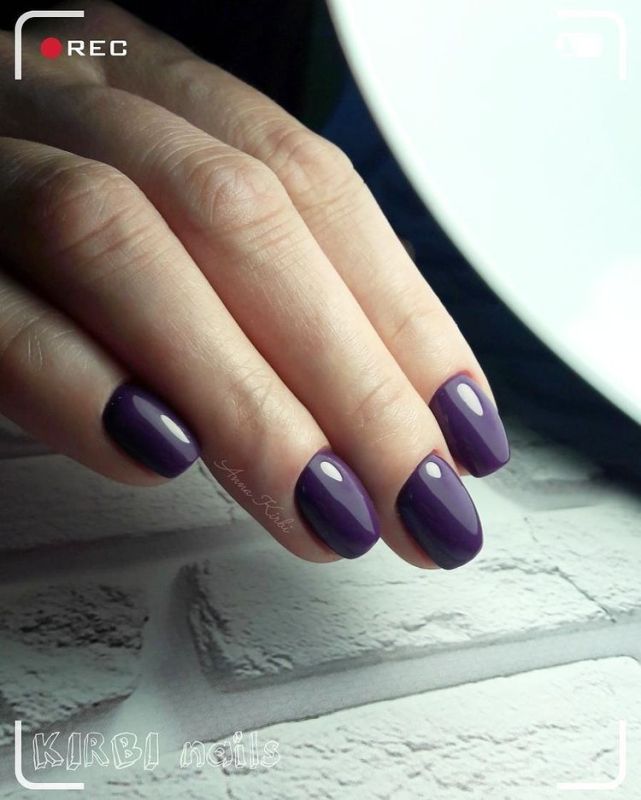 Atica Black Cherry GPM73 gel-varnish (dark plum, enamel), 7.5 ml