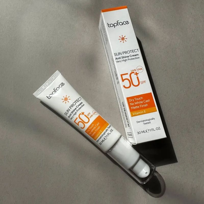 TopFace Sunscreen face cream SPF50, 30 ml