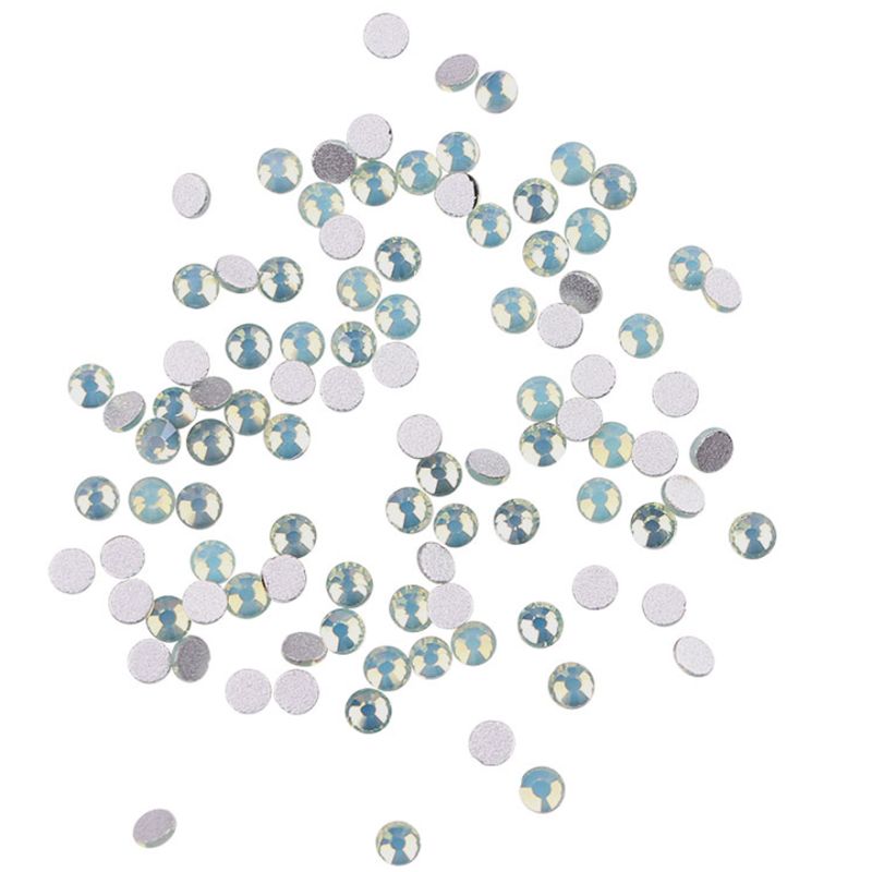 Komilfo Стразы Green Opal, размер 6 (100 шт. в упаковке)