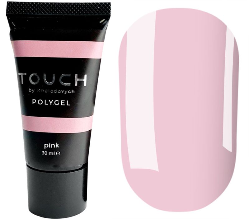 Touch Полигель для ногтей Polygel Pink, 30 мл