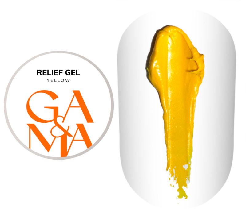 GA&MA Гель-рельеф Relief Gel Yellow, 5 г