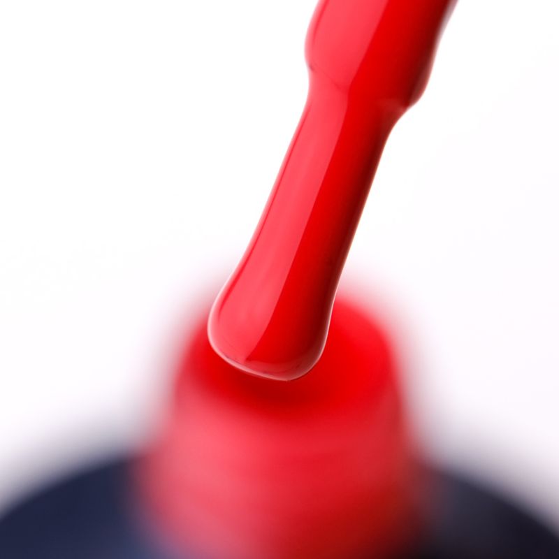 Gel varnish NUB 086 Amsterdam (bright, rich orange-coral, enamel), 8 ml