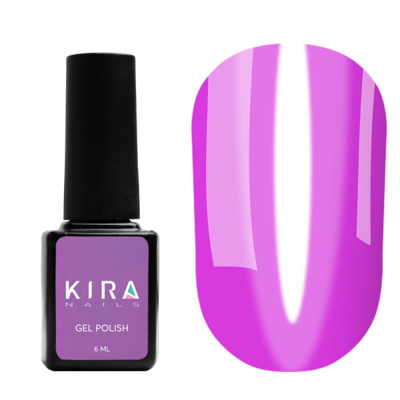 Kira Nails Vitrage gel varnish No. V11 (pink-raspberry, stained glass), 6 ml
