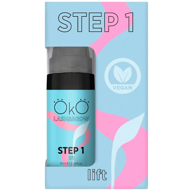 OkO Состав для ламинирования ресниц - 1 step, 10 мл