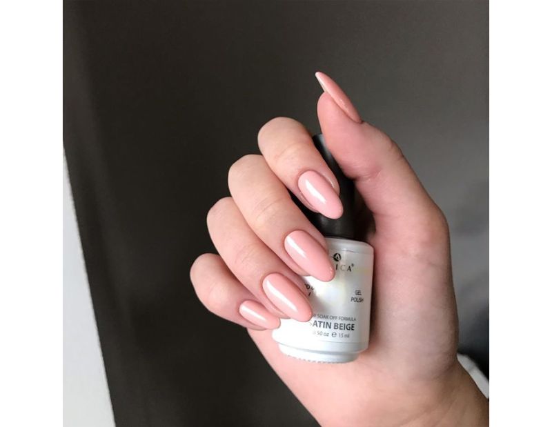 Gel varnish Atica Satin Beige GPM12 (beige, enamel), 7.5 ml