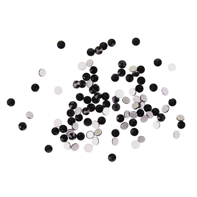 Komilfo стразы Jet Black, размер 6 (100 шт. в упаковке)