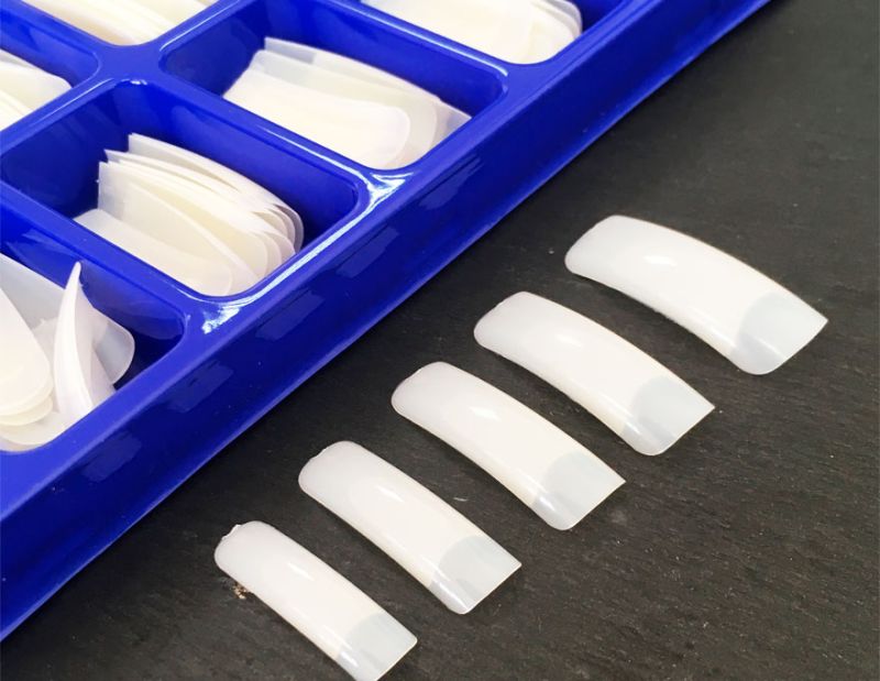 VV Meijiaer Tips for nail extension, Classic (wide contact area), 100 pcs., Matte