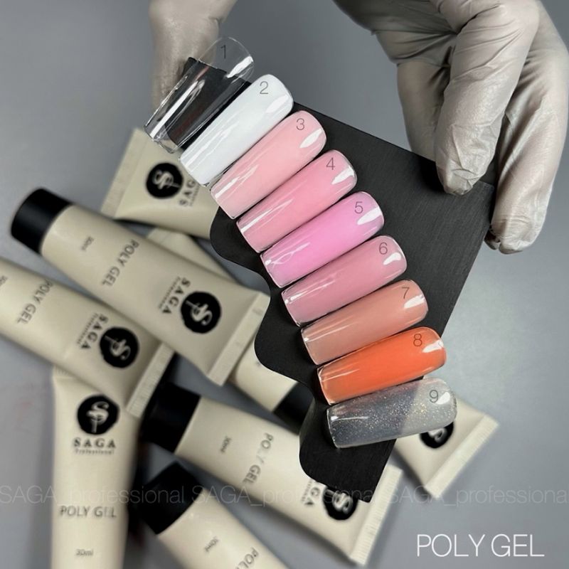 SAGA professional Полигель для ногтей POLY GEL NEW 08, 30 мл