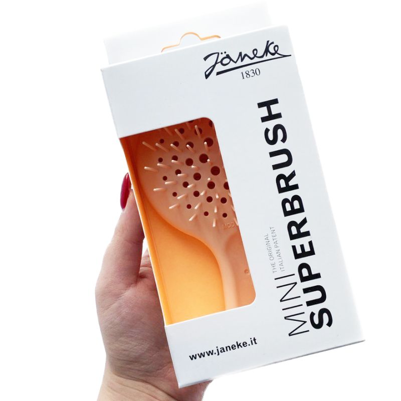 Janeke Mini Superbrush Расческа для волос Персиковая