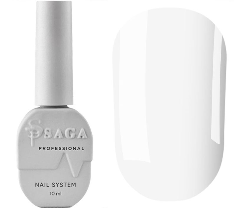 SAGA professional Top without sticky layer colored WHITE, 9 ml