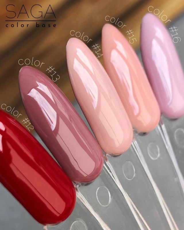 SAGA professional COLOR BASE with brush 12 (red), 9 ml