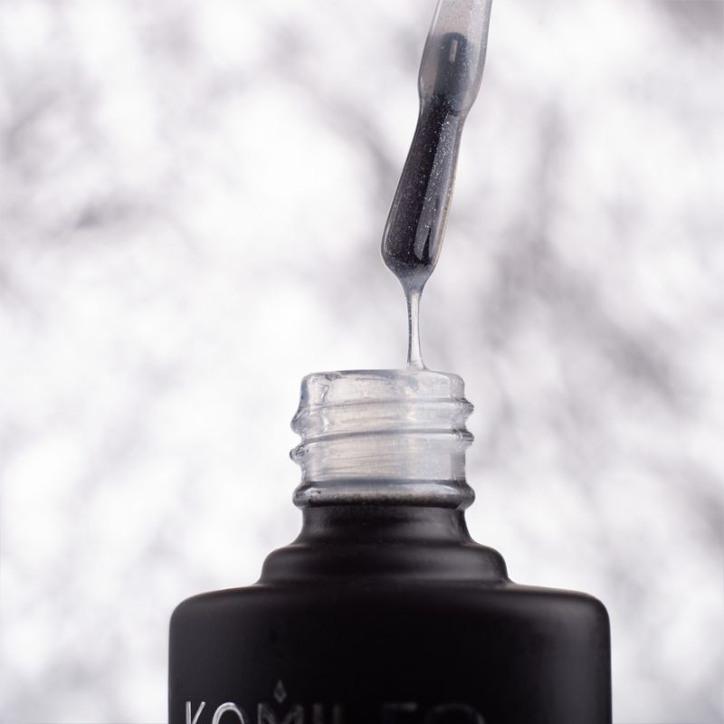 Komilfo No Wipe Glitter Top HEMA/TPO free - топ для гель-лака с глиттером без ЛС, 8 мл