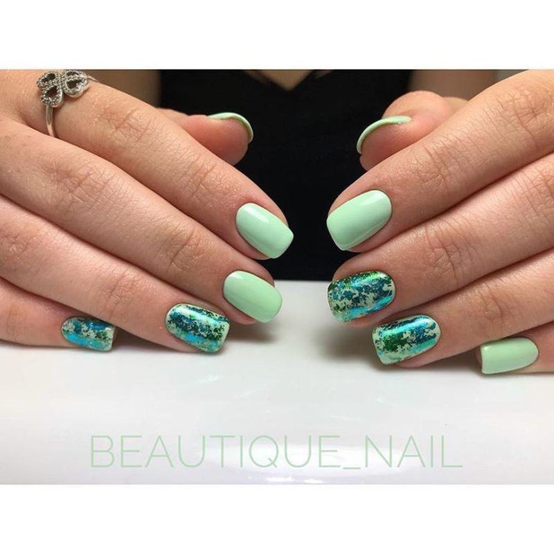 Гель-лак Kira Nails №025 (блідий салатовий, емаль), 6 мл