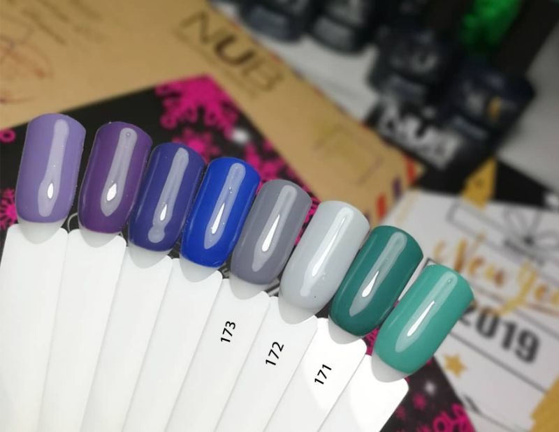 NUB 173 ON THE ROAD gel varnish (wet asphalt, enamel), 8 ml