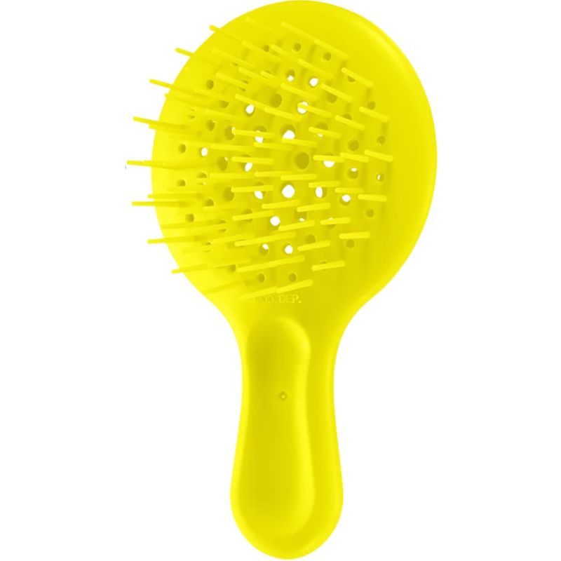 Janeke Mini Superbrush Neon Yellow Hairbrush