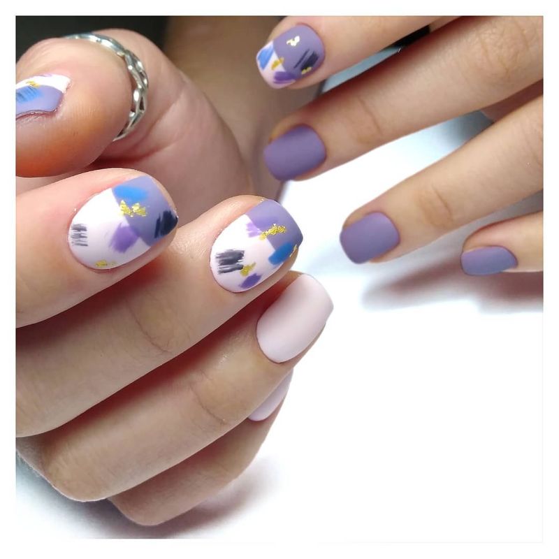 Gel polish Komilfo Deluxe Series D113 (dark, gray-amethyst, enamel), 8 ml.