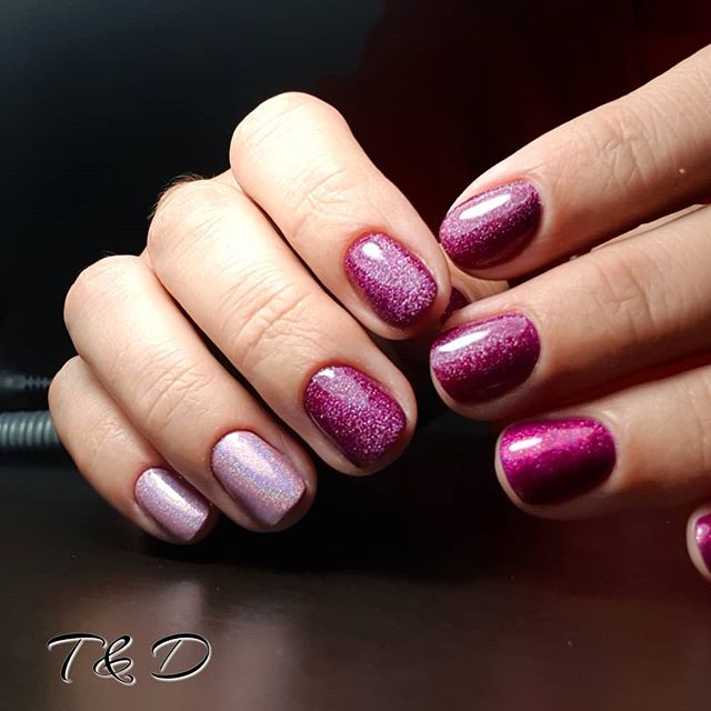OXXI Gel nail polish No. 237 (wine, micro-shine), 10 ml