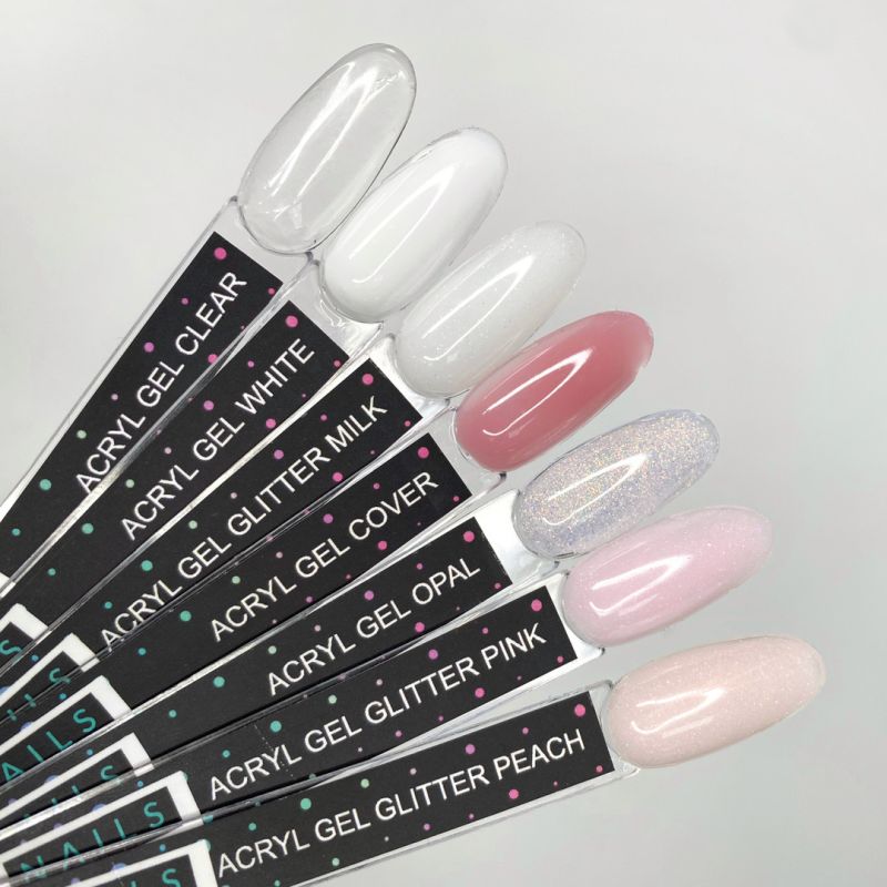 Kira Nails Acryl Gel Glitter Peach, 30 g