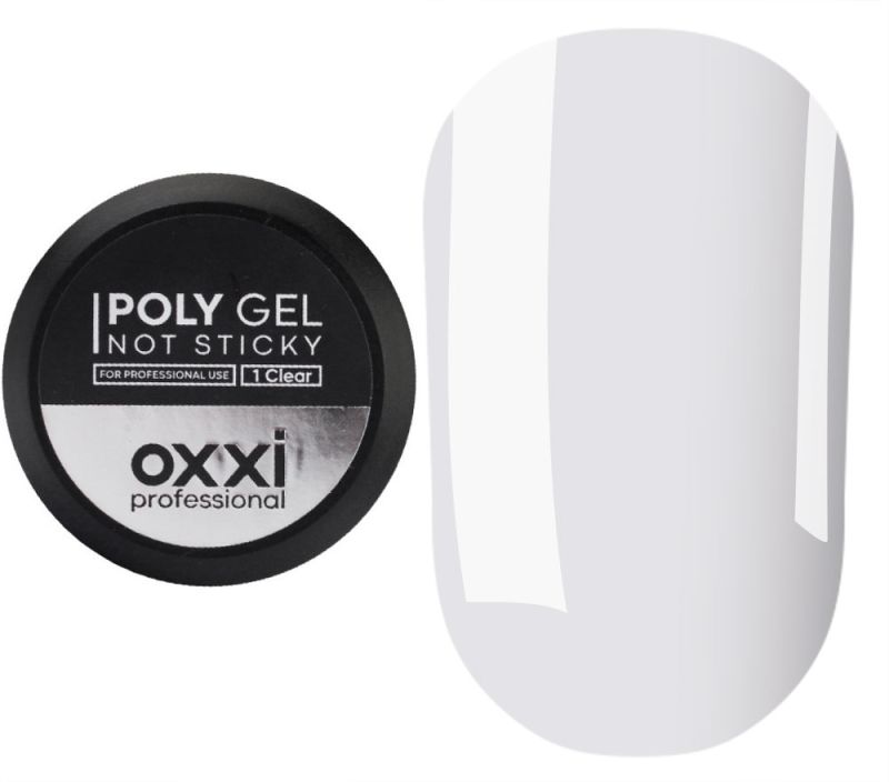 OXXI Gel for nails POLY GEL NOT STICKY No. 01, 30 ml