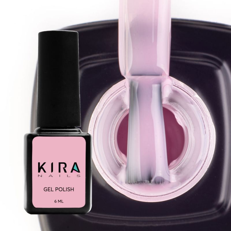 Гель-лак Kira Nails №004 рожевий камуфляж для френча, емаль), 6 мл